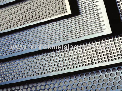 Perforated metal plate sheet