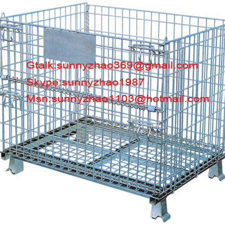 folding wire mesh container