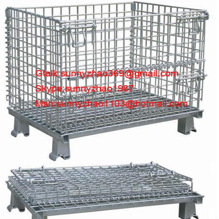 folding wire mesh container