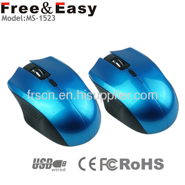 Colorful silver surface FCC standard notebook optical mouse