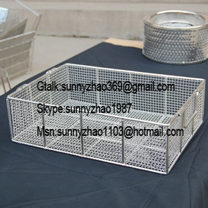 stainless steel Sterilization Basket/ medical basket