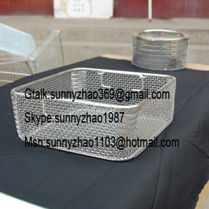 stainless steel Sterilization Basket/ medical basket