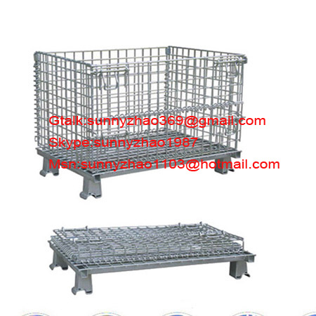 (Stacked)Wire Mesh Container /Foldable Wire Mesh Basket