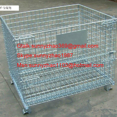 (Stacked)Wire Mesh Container /Foldable Wire Mesh Basket