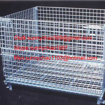 (Stacked)Wire Mesh Container /Foldable Wire Mesh Basket