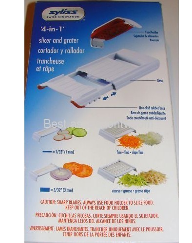 4 in 1 slicer and grater Zyliss Slicer and Grater New Compact Design