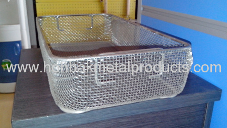 customized stainless steel wire basket/disinfection basket