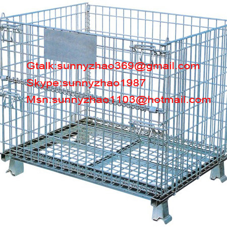 Heavy Duty Large Stackable Wire Mesh Container&Cage