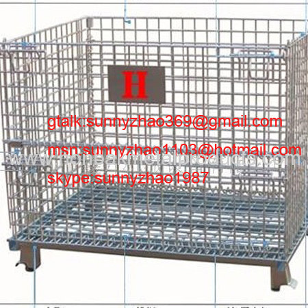 Industrial Stackable Storage Wire Mesh Containers