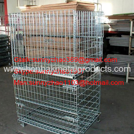 Industrial Stackable Storage Wire Mesh Containers