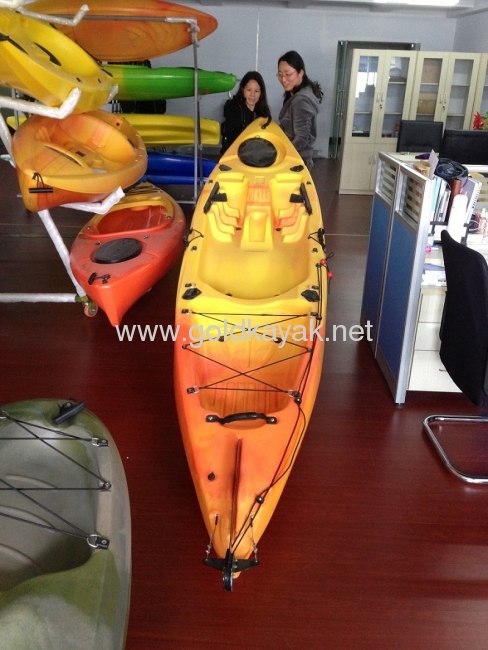 one person sit on top kayak/ single sit on top fishing kayak with foot-rest