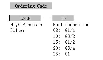 QSLH Series High Pressure Filter