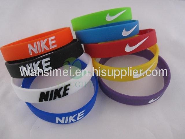 Personalized printed silicone bracelet for promotional gift 