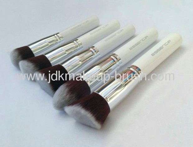 5 PCS WHITE SYNTHETIC HAIRFOUNDATION COSMETIC BRUSHES 