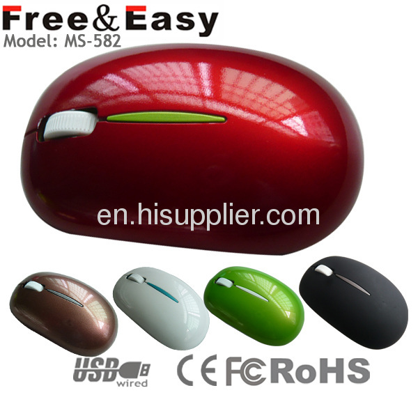 elegant OEM logo printing USB driver slim wired mouse