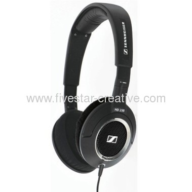 Sennheiser HD238 On-Ear Stereo Headphones with Open-Air Design for High Resolution Stereo Sound