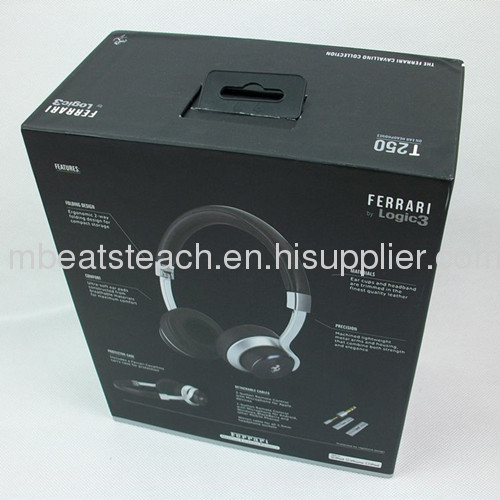 FERRARI Logic3 T250 headphone with leather