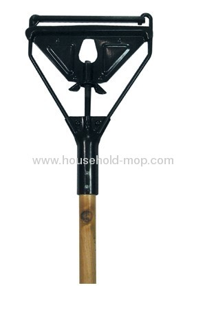  Metal Wet Mop Gripper With Wooden Handle