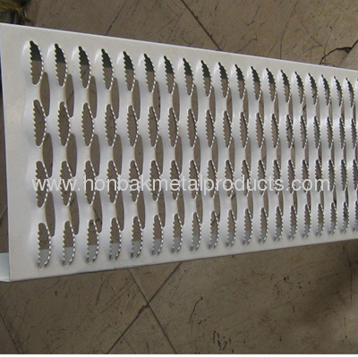 Anti-Skid Perforated Plate mesh with crocodilian mouth hole