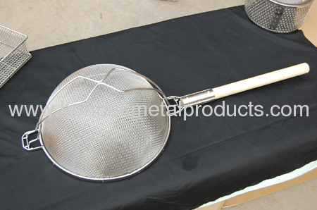 stainless steel wire mesh strainer&stainless steel wire mesh skimmer