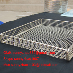 Wash Vegetables Stainless Steel Wire Mesh Basket(Factory)