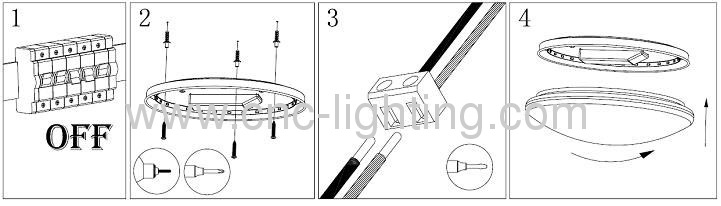 16-27W surface mount LED Ceiling Light Fixture with Seoul SMD5630 LED chips.