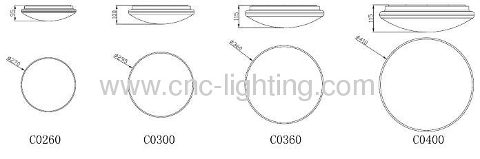 16-27W Pendant LED Ceiling Light Fitting with built-in driver and Seoul SMD5630 LED chips.