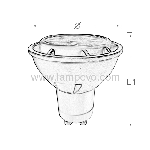 GU10 BASE 7W 7*1W 500LM LED SPOT LAMP 