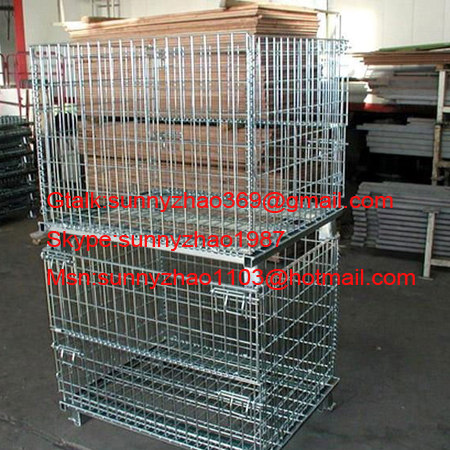 (USD18-100/piece)Wire Mesh container/Tote box /Foldable wire mesh basket