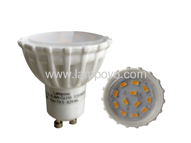 GU10 5.4W 429LM 12 Pcs SMD5630 LED SPOT LAMP 