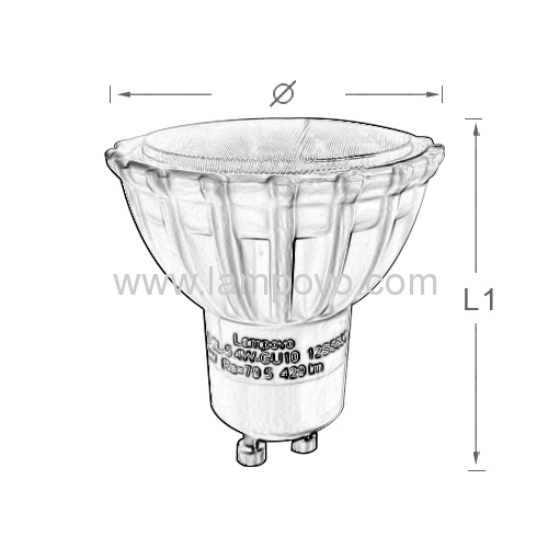 GU10 5.4W 429LM 12 Pcs SMD5630 LED SPOT LAMP 