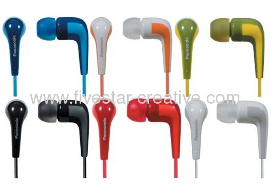 Panasonic RP-HJE140 L-Shaped Stereo Ear Earbud Headphones