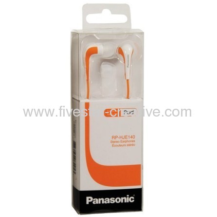Panasonic RP-HJE140 L-Shaped Stereo Ear Earbud Headphones