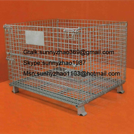 heavy duty steel wire mesh container