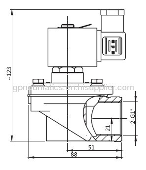 1Right angle Pulse valve