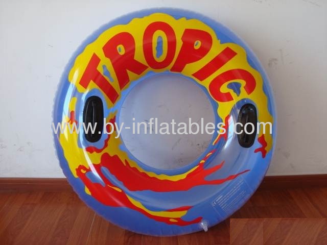 Tropic type inflatable adult swim ring