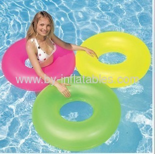 Single bright color adult swimming ring