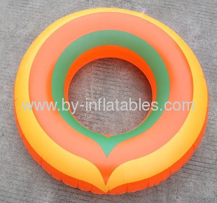 Four color inflatable adult swim ring