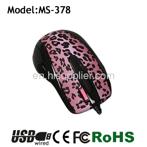 special design leopard printing with web-key mouse for women 