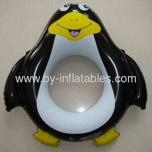 penguin shape inflatable swim ring