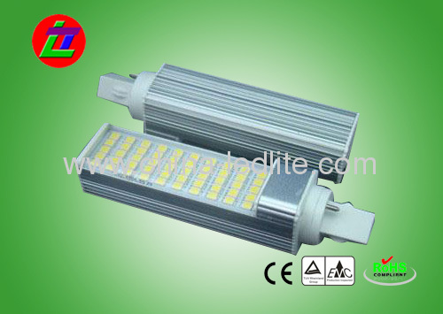 G24 10w 52leds 220v AL6063 high power smd led horizontal plug corn cob lamp