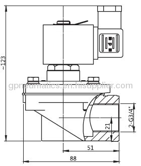 3/4Right angle Pulse valve