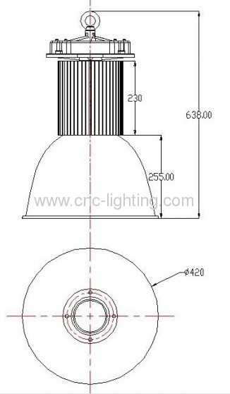 200W COB LED highbay light