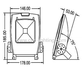 10-50W IP65 COB LED Projector Light