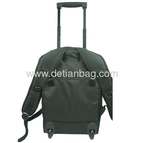 Cheap 600D polyester backpacks on wheels for travel