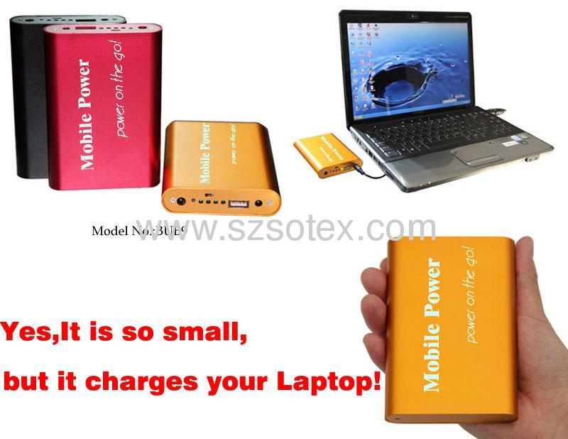 9000mAh Portable power bank for Laptop
