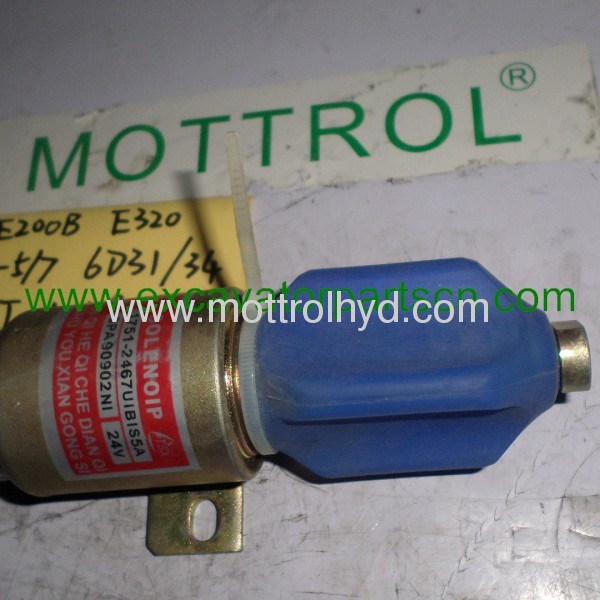 E200B HD700-5 S6K 6D31 6D34flameout solenoid