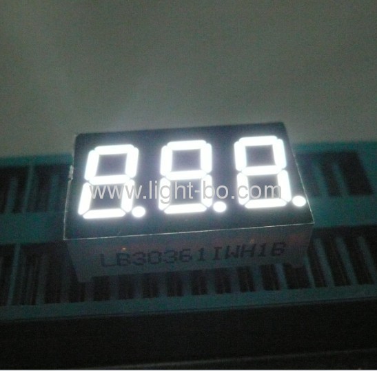 0.36anode super green Triple-digit 7-segment LED Display