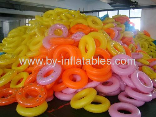 Cartoon double layer inflatable swimming ring