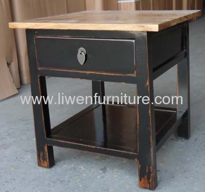 reproduction simple bedside table